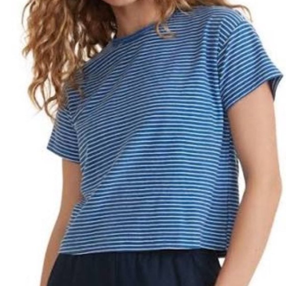 NEW MARINE LAYER  LIDIA STRIPED TEE